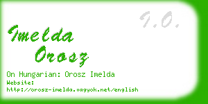 imelda orosz business card